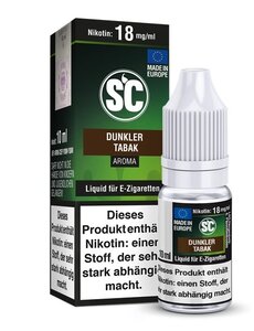 SC SC - Dunkler Tabak - 12 mg Nikotin Liquid - Mit Steuerbanderole