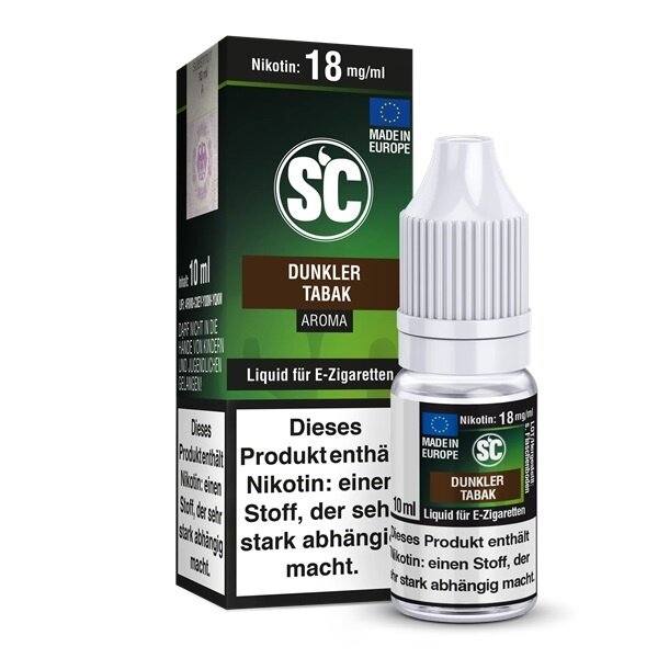 SC SC - Dunkler Tabak - 12 mg Nikotin Liquid - Mit Steuerbanderole