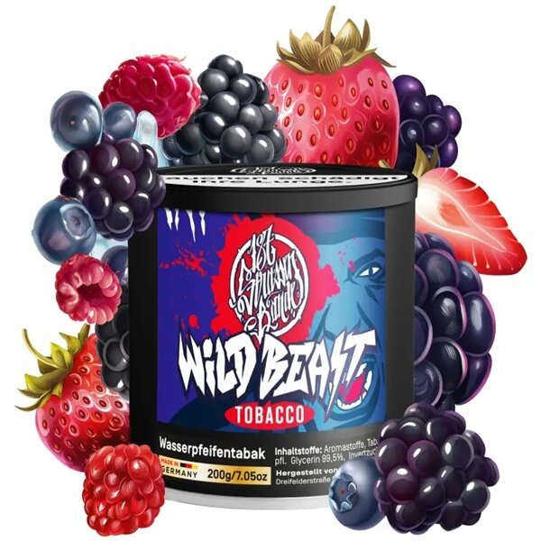 187 Tobacco 187 Tobacco 200 g - Shisha Tabak - Wild Beast - Waldfrüchte