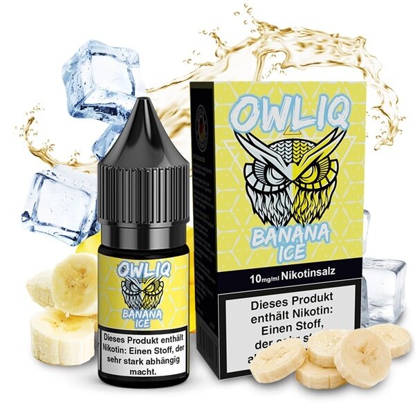 OWLIQ OWLIQ - Banana Ice - 10 ml Nikotinsalzliquid - 10 mg | 20 mg - Mit Steuerbanderole