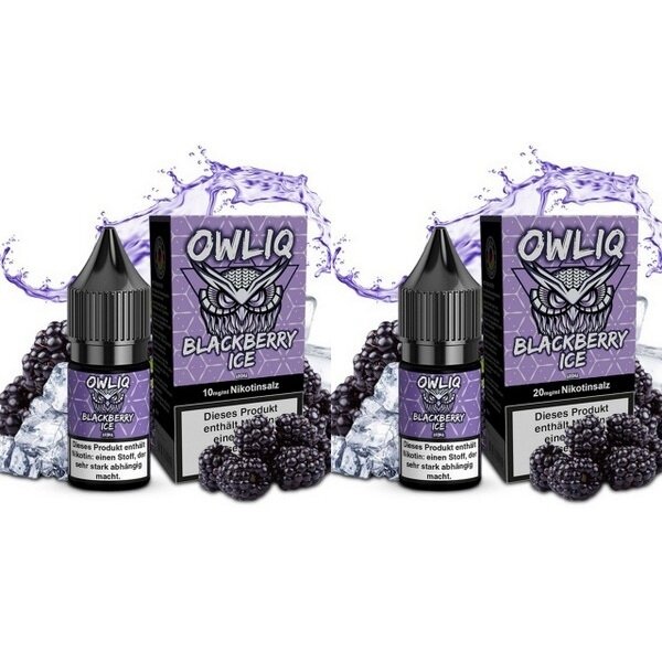 OWLIQ OWLIQ - Blackberry Ice - 10 ml Nikotinsalzliquid - 10 mg | 20 mg - Mit Steuerbanderole