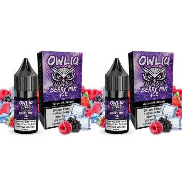 OWLIQ OWLIQ - Berry Mix Ice - 10 ml Nikotinsalzliquid - 10 mg | 20 mg - Mit Steuerbanderole