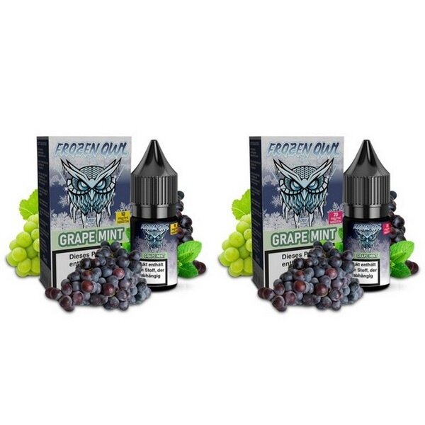 Frozen OWL Frozen OWL - Grape Mint - 10 ml Nikotinsalzliquid - 10 mg | 20 mg - Mit Steuerbanderole