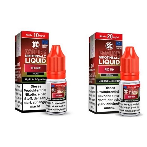 SC Red Line SC - Red Line - Red Mix - 10 mg | 20 mg Nikotinsalz Liquid - Mit Steuerbanderole