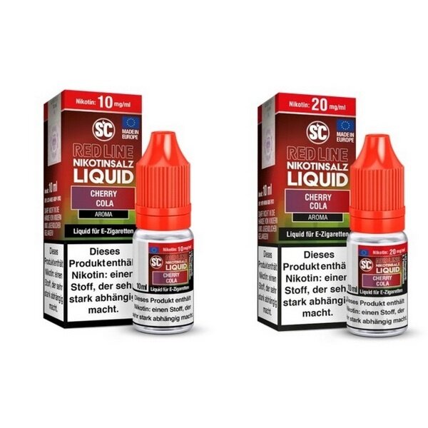 SC Red Line SC - Red Line - Cherry Cola - 10 mg | 20 mg Nikotinsalz Liquid - Mit Steuerbanderole