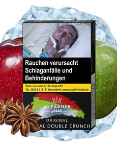 Al Fakher Al Fakher 25 g - The Double Crunch - Doppelapfel, Anis, Kühle