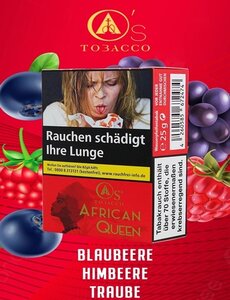 Os Tobacco Os Tobacco Red - Shisha Tabak 25 g - African Queen - Früchtemix