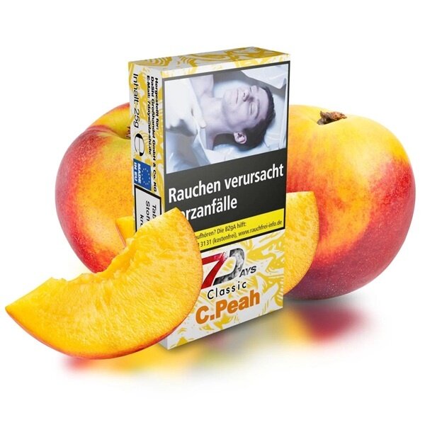 7 Days Classic 7 Days Classic Shisha Tabak - C. Peah - Pfirsich, Frische - 25 g