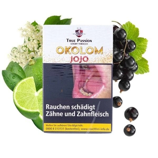 True Passion True Passion - Shisha Tabak - 20 g - Okolom JoJo - Zitrone, Holunder & Johannisbeere