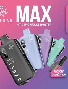 Elf Bar Elfbar - Elf Bar Max Akku - 650 mAh - Blue