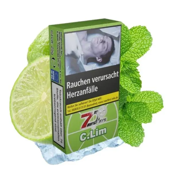 7 Days Classic 7 Days Classic Shisha Tabak - C. Lim - Limette, Frische - 25 g