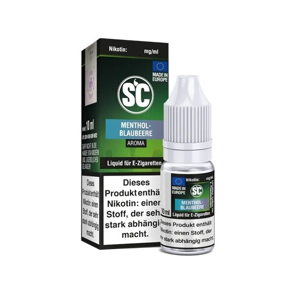 SC SC - Menthol-Blaubeere - Nikotin Liquid - Mit Steuerbanderole
