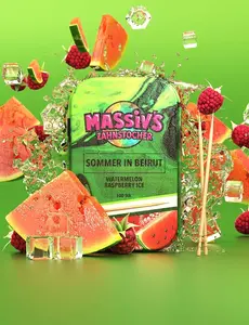 Almassiva Massiv's Zahnstocher (100 Stück) mit Geschmack - Sommer in Beirut (Wassermelone, Himbeere Ice)