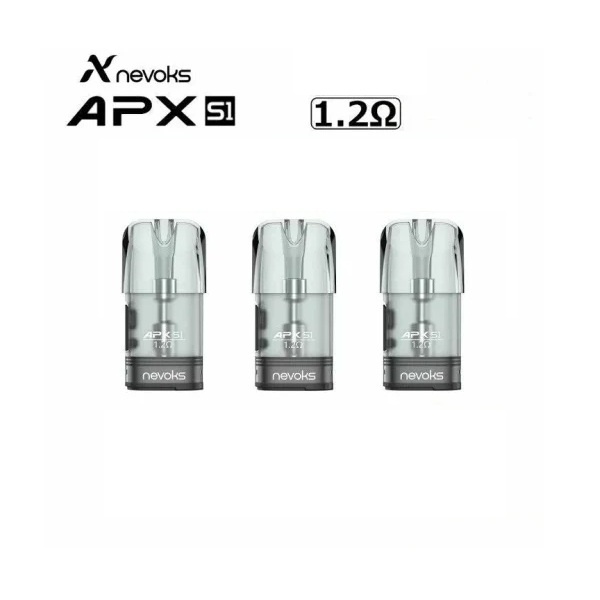 Nevoks - APX S1 Pod Tank Verdampfer - 3 ml - 3er Pack - 1.2 Ohm -  Kirschlolli.de  Ihr E-Zigaretten Online Shop in Deutschland