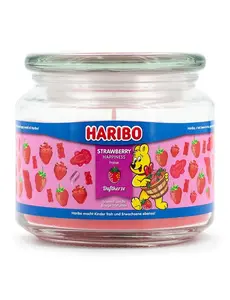 Haribo Duftkerze Haribo Strawberry Happiness - 300g