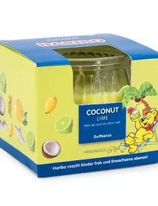 Haribo Duftkerze im Geschenkkarton Haribo Coconut Lime - 85g