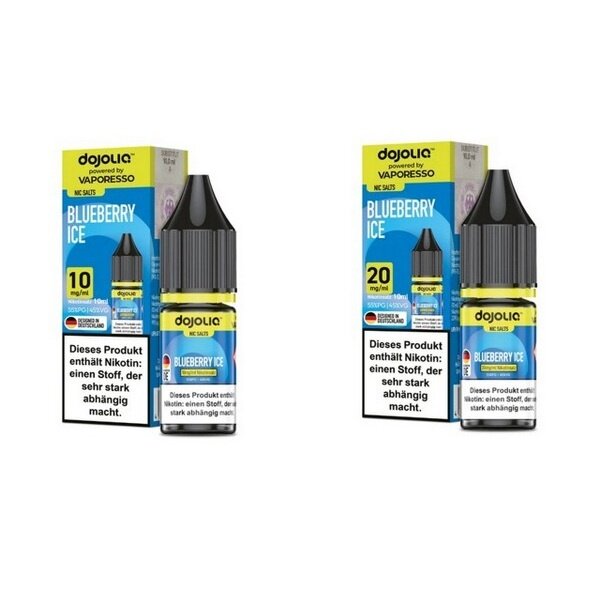 Vaporesso Vaporesso - Dojoliq - Blueberry Ice - 10 mg | 20 mg Nikotinsalz Liquid - Mit Steuerbanderole