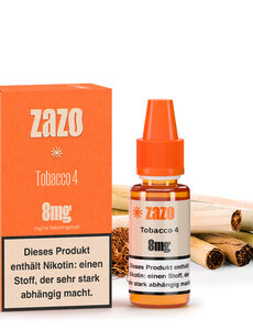 Zazo ZAZO Classics Tobacco 4 Liquid 10ml - 8 mg