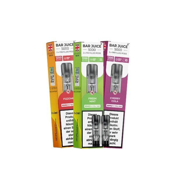Bar Juice 5000 Bar Juice Prefilled Pods - 2er Pack - 20 mg Nikotin - Elfa passend !