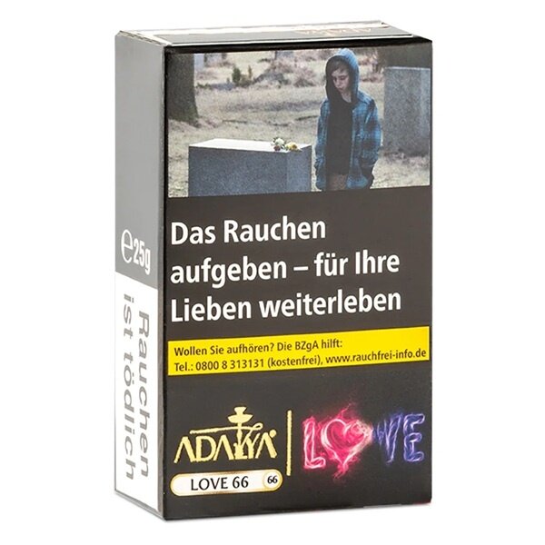 Adalya Adalya Tabak 25 g - Love 66 - Wassermelone und Maracuja