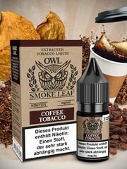 OWL Smoke Leaf OWL Smoke Leaf - Coffee Tobacco - 10 ml Nikotinliquid - 3 mg | 6 mg | 9 mg | 12 mg - Mit Steuerbanderole