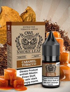 OWL Smoke Leaf OWL Smoke Leaf - Caramel Tobacco - 10 ml Nikotinliquid - 3 mg | 6 mg | 9 mg | 12 mg - Mit Steuerbanderole