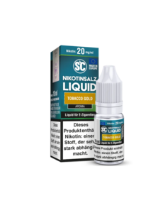 SC SC - Tobacco Gold - 20 mg Nikotinsalz Liquid - Mit Steuerbanderole