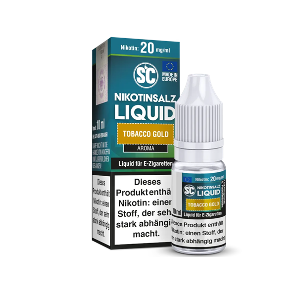 SC SC - Tobacco Gold - 20 mg Nikotinsalz Liquid - Mit Steuerbanderole
