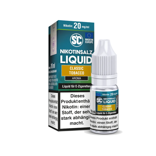 SC SC - Classic Tobacco - 20 mg Nikotinsalz Liquid - Mit Steuerbanderole
