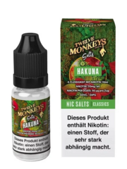 Twelve Monkeys Twelve Monkeys - Hakuna - Nikotinsalz Liquid 10 mg - 10 ml - Mit Steuerbanderole