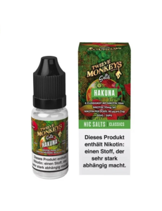 Twelve Monkeys Twelve Monkeys - Hakuna - Nikotinsalz Liquid 10 mg - 10 ml - Mit Steuerbanderole