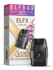 Elfbar Elfbar - ELFX V2 Leer Pod - 0.8 Ohm - 3er Pack