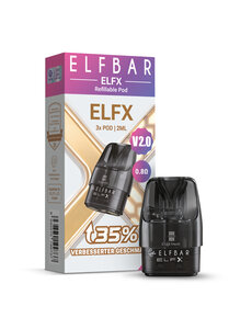 Elfbar Elfbar - ELFX V2 Leer Pod - 0.8 Ohm - 3er Pack