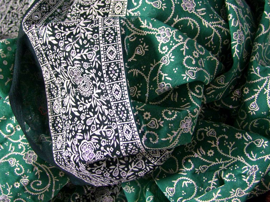 Jodha mharani Sari grün/ grün