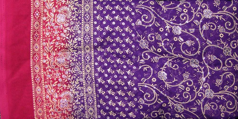 Jodha mharani Saree purple/ pink