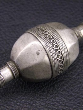 Silver Pendant/ large bead