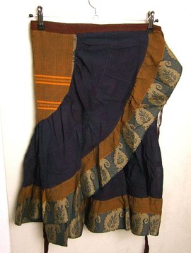 Wickelrock/ Wrap Skirt Baumwoll Sari