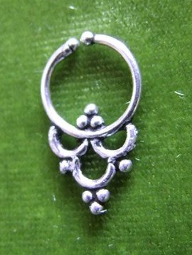 Silber fake Septum/ Nasenring