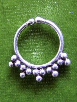 Silber fake Septum/ Nasenring