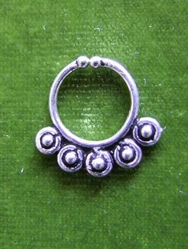 Silber fake Septum/ Nasenring