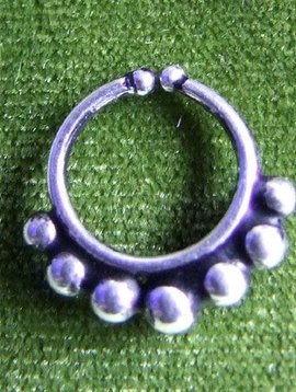 Silber fake Septum/ Nasenring