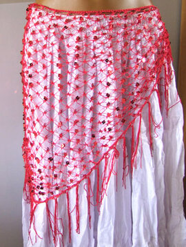 Crochet scarf many colors