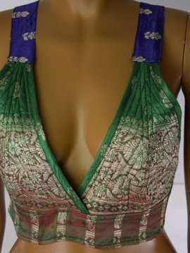 Tribal Bra Halter Top, Size S