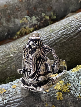 Silber Ring Ganesh
