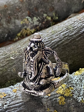 Silver Ring Ganesh