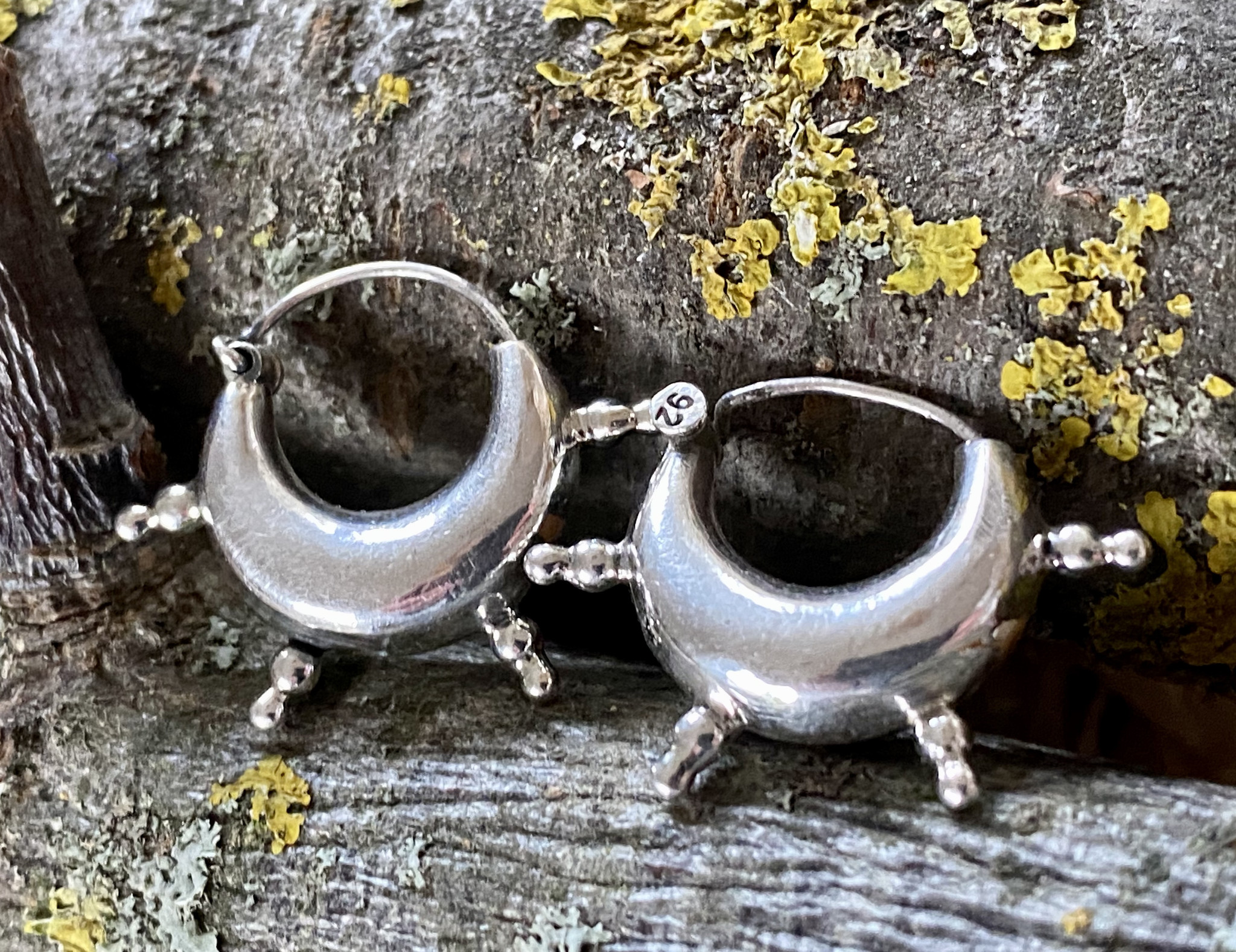 Silver Bali Earrings small