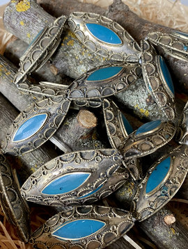 Metall beads  turquoise