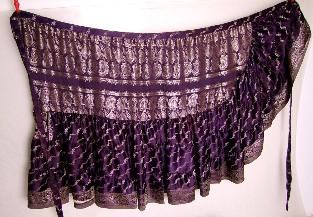 Wrap Skirt Sari Satin