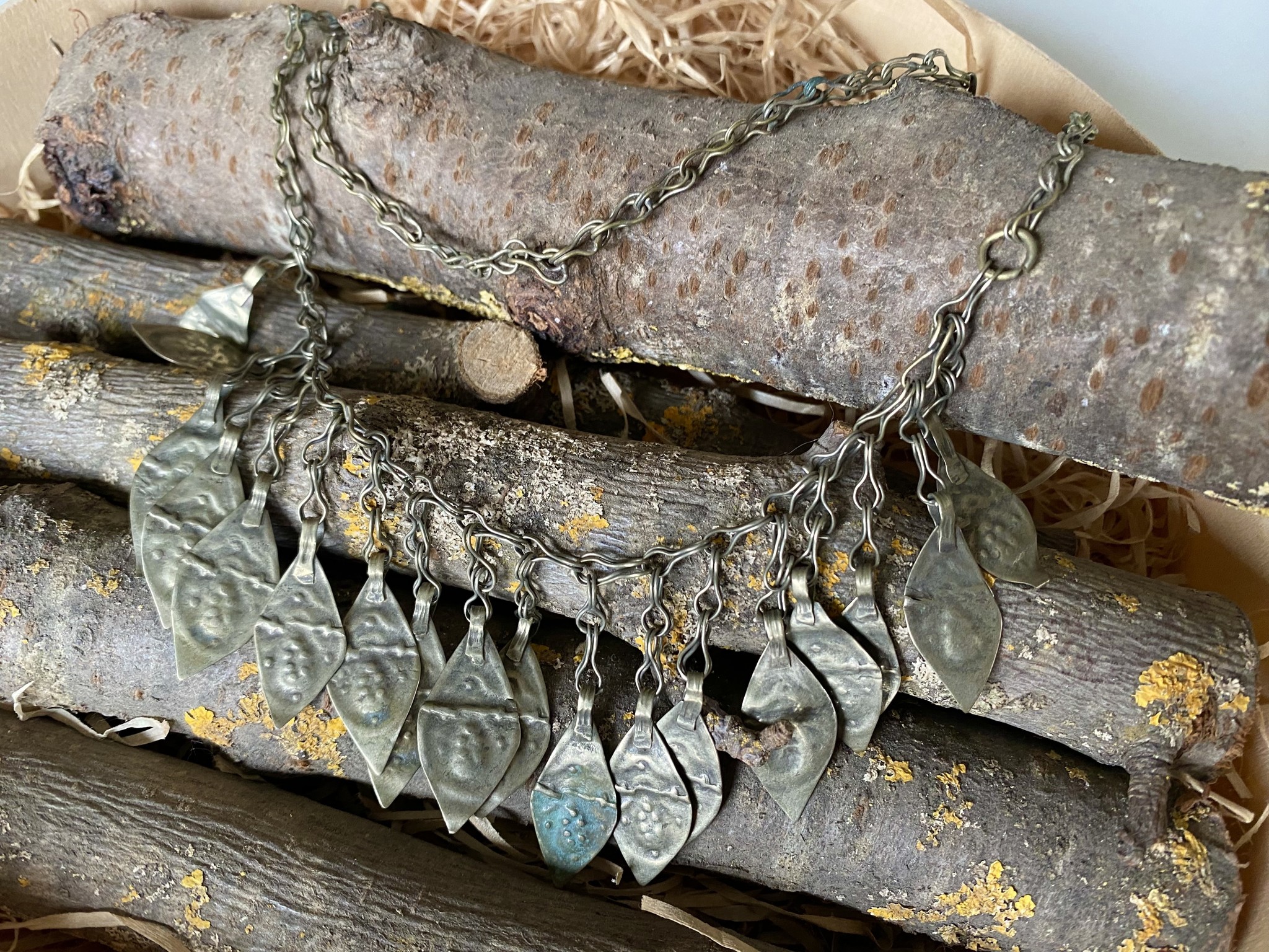Tribal Necklace / metal fringe