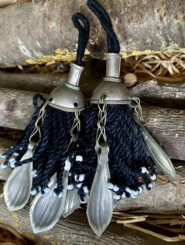 Pair of small Tribal Tassels